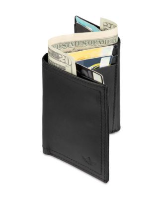 Men's RFID Leather Z-Fold Trifold Wallet