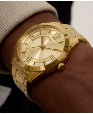 Men's Analog Gold-Tone Stainless Steel Watch, 44mm