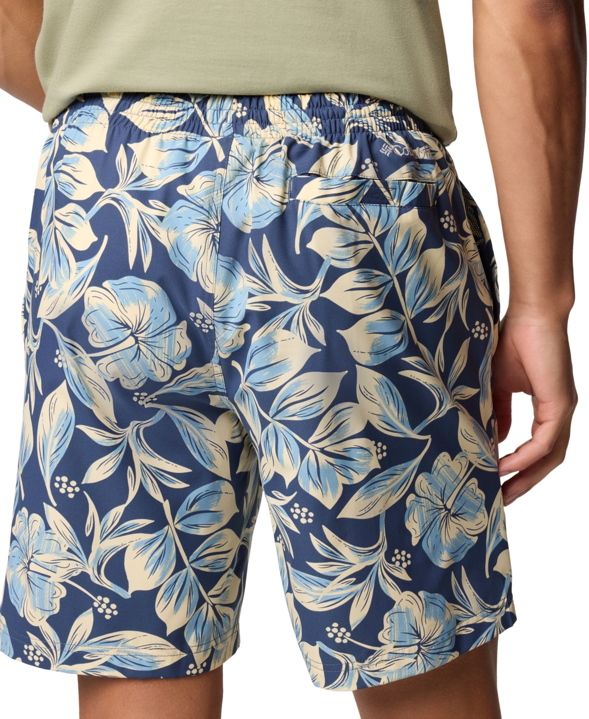 Shop Columbia Men's Summertide Stretch Printed Shorts In Dark Mount