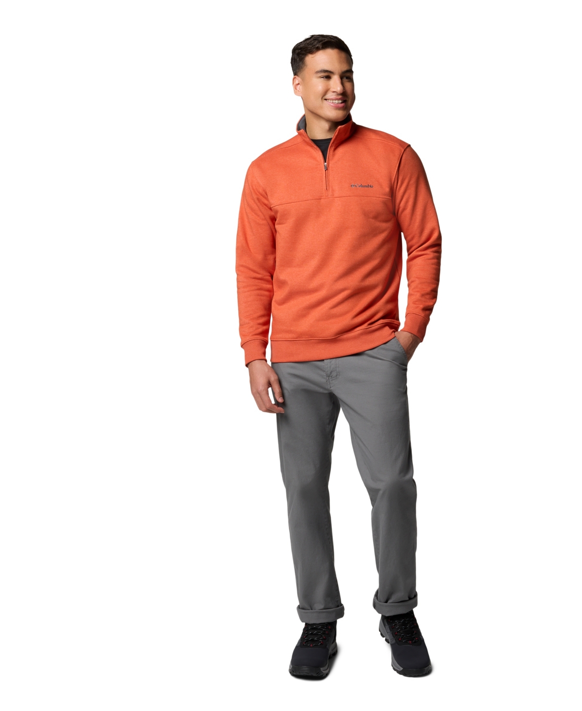 COLUMBIA MEN'S HART MOUNTAIN II QUARTER-ZIP FLEECE SWEATSHIRT 