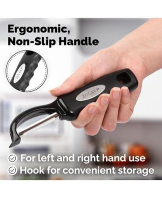 Swivel Vegetable Peeler with Razor Sharp Stainless Steel Blades and Blemish Remover