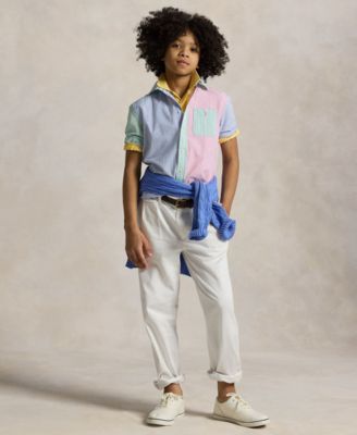 Big Boys Striped Seersucker Fun Shirt