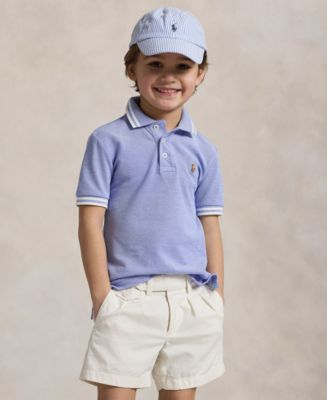 Polo Ralph Lauren Toddler and Little Boys Oxford Mesh Polo Shirt - Macy's