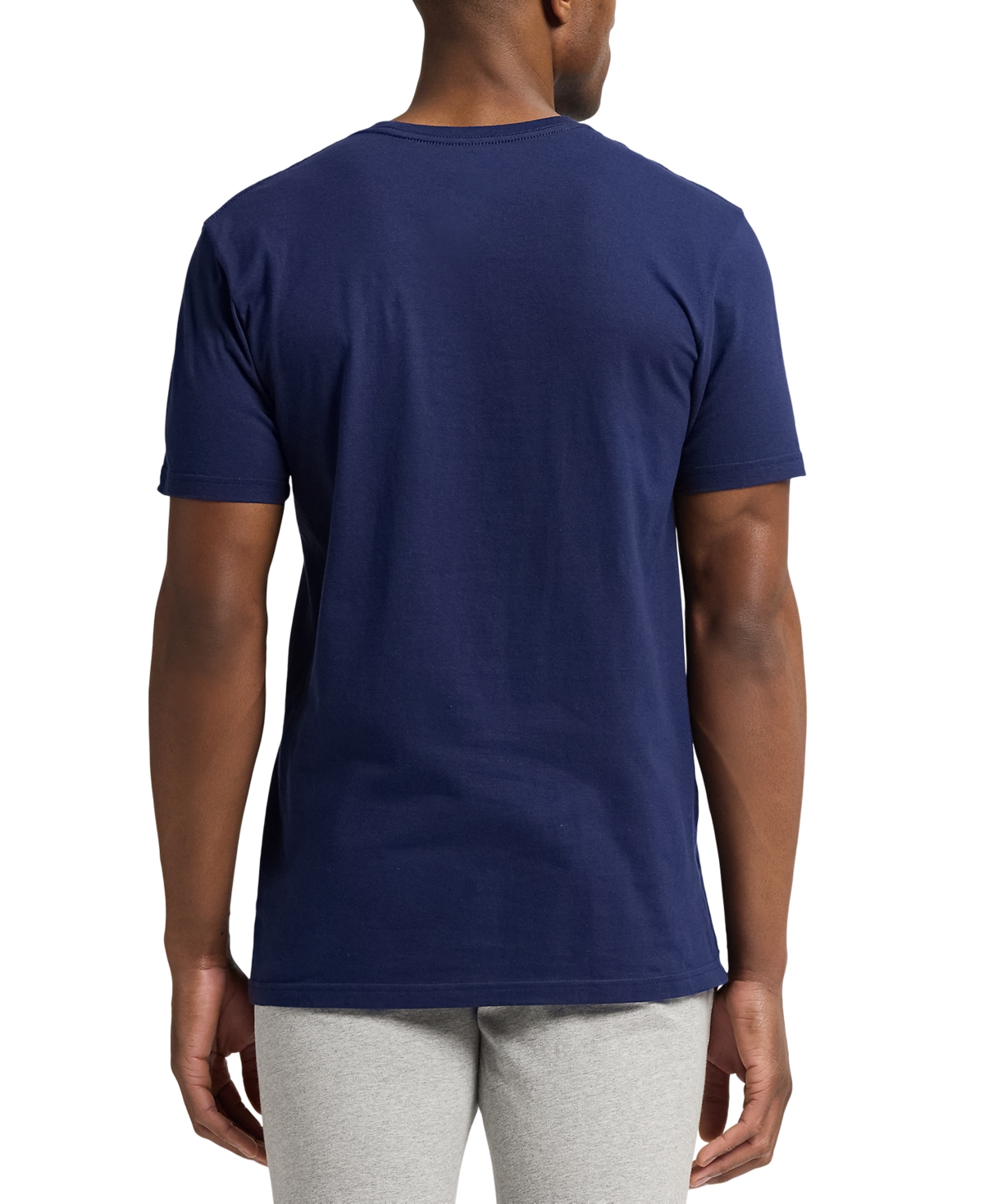 Polo Ralph Lauren Men's 5-pk. Cotton Crewneck Undershirts, Exclusively At Macy's In Blue