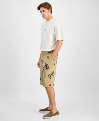 Men's Damo242 Baggy-Fit Stretch Floral 13" Shorts