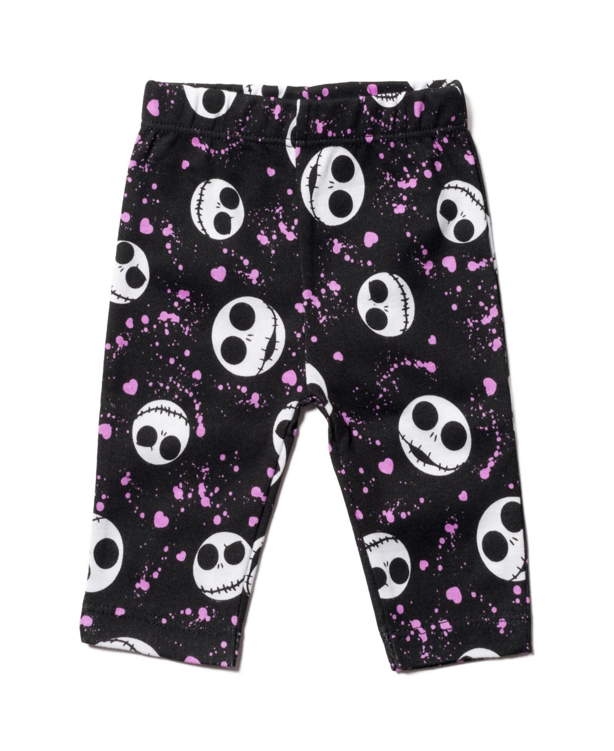 Nightmare Before Christmas Baby Girls Bodysuit Pants and Headband 3 Piece Outfit Set