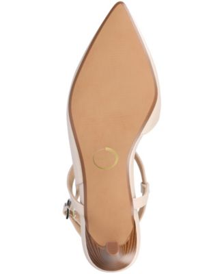 Journee Womens Scipio Medium and Wide Width Crossover Ankle Strap Pointed Toe Pumps