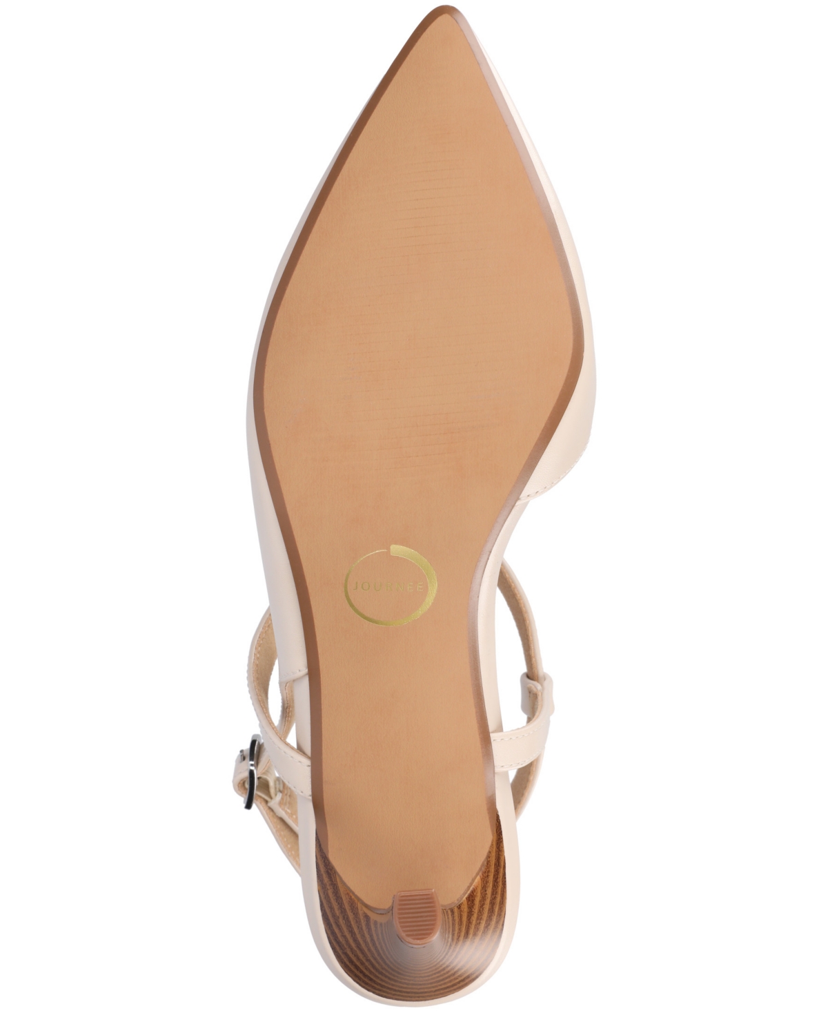 Journee Collection Women's Scipio Pointed Toe Pumps In Bone