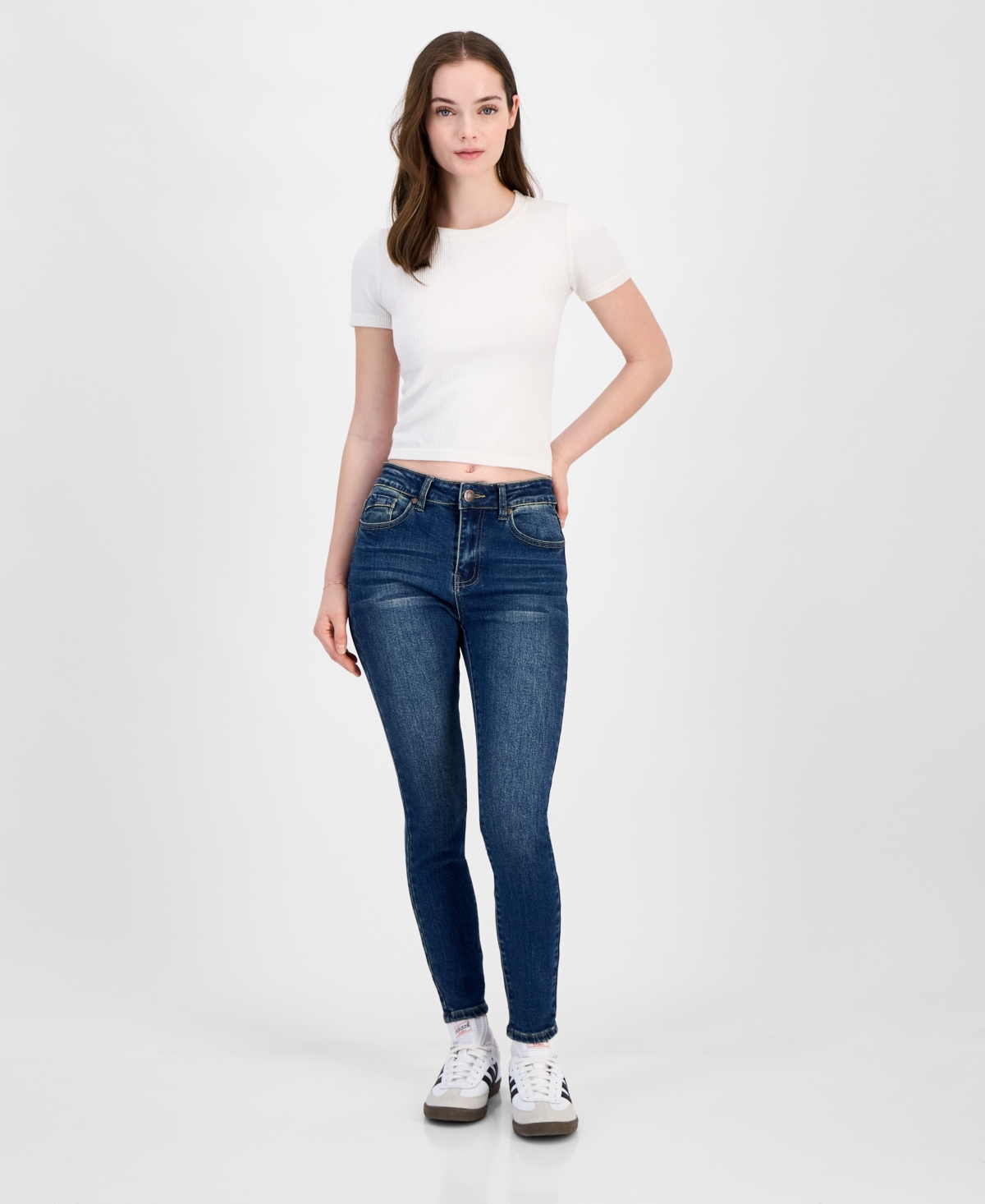 Gogo Jeans Juniors' Stretch Curvy Skinny Jeans
