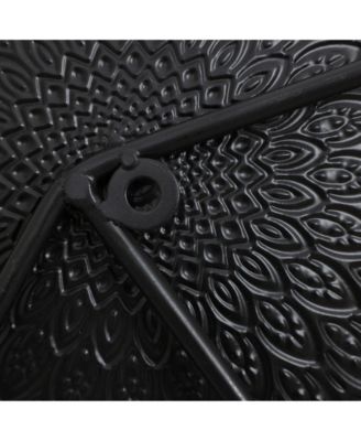 Multi-Color Distressed Plates 43.3-Inch Wide Abstract Metal Wall Decor