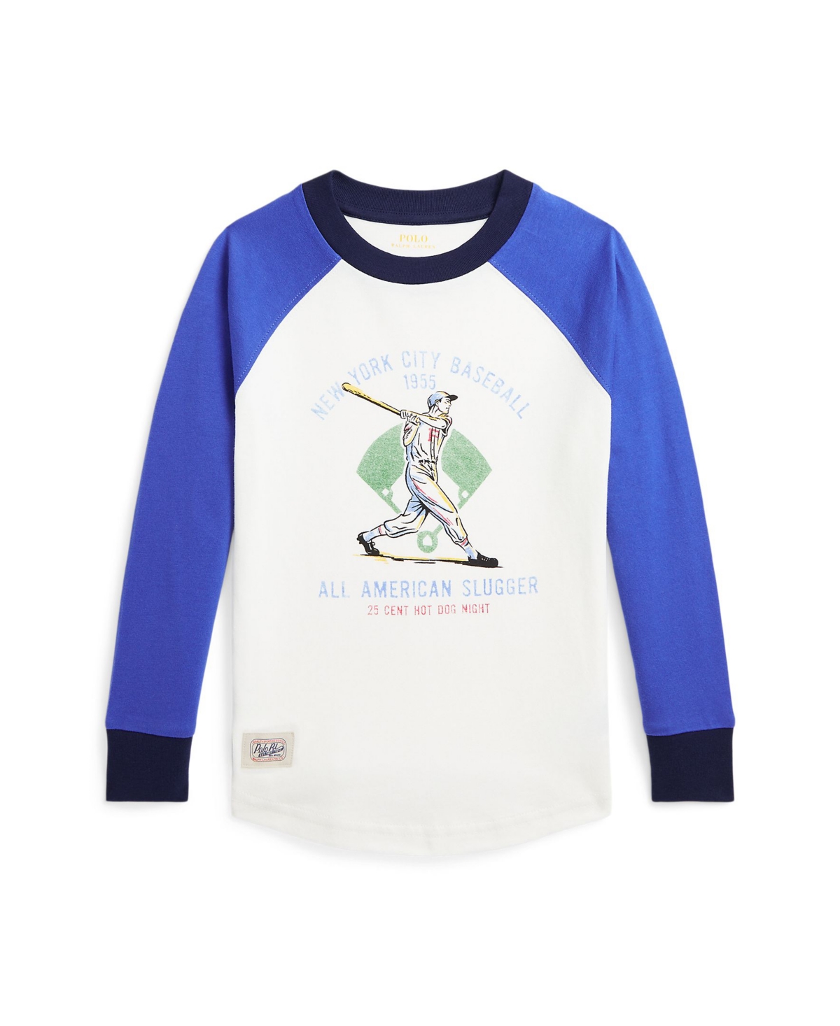 Polo Ralph Lauren Toddler And Little Boys Baseball-print Jersey T-shirt In Paper White