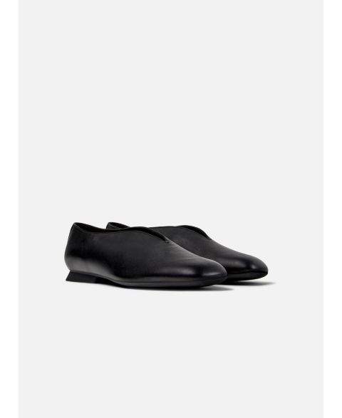 Женские балетки Camper Casi Myra Leather Flats, цвет: Чёрный