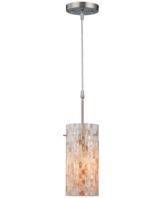 mosaic shell pendant light