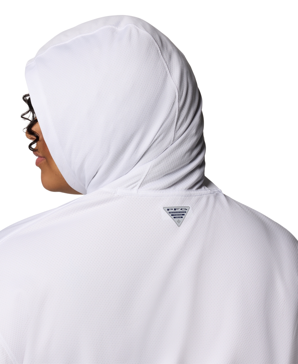 Shop Columbia Plus Size Pfg Solar Stream Long Sleeve Hoodie Top In White