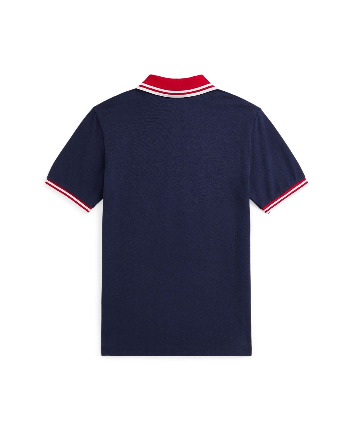 Polo Ralph Lauren Baseball-logo Cotton Mesh Polo Shirt In Refined Navy