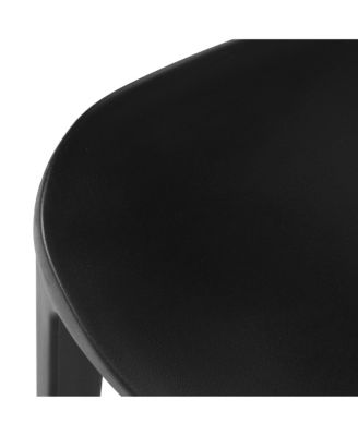 Outdoor Modern Stackable Patio Dining Chairs (Set of 2)