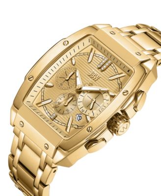 Men's Echelon Diamond Gold-Plated Stainless-Steel Watch
