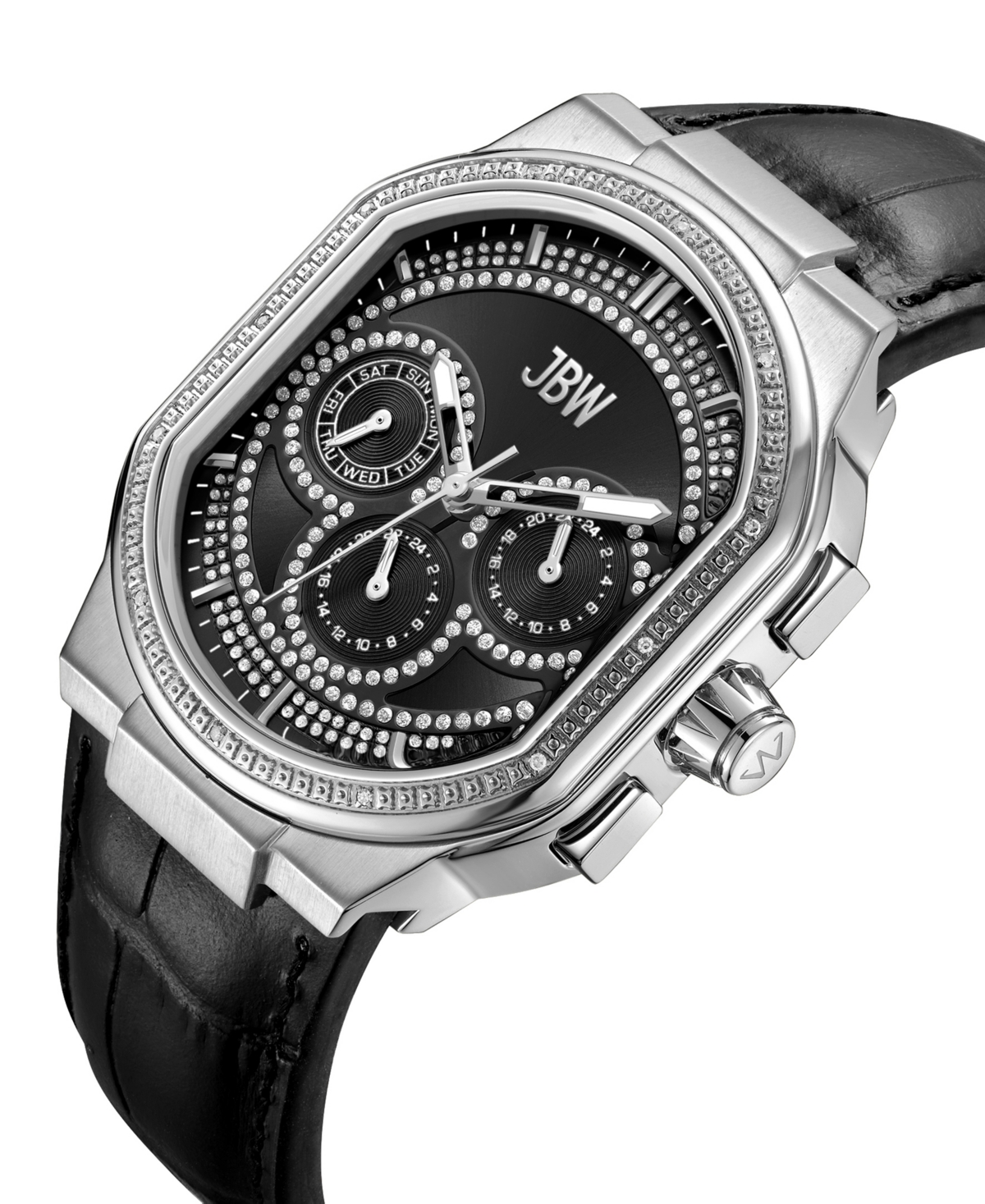 Jbw Men's Orion Diamond Watch In Black