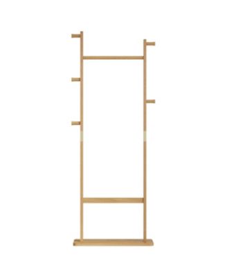 Streamdale Solid Wood Coat Rack 23.6" x 11" x 64.1", Eco-Friendly, Easy Assembly