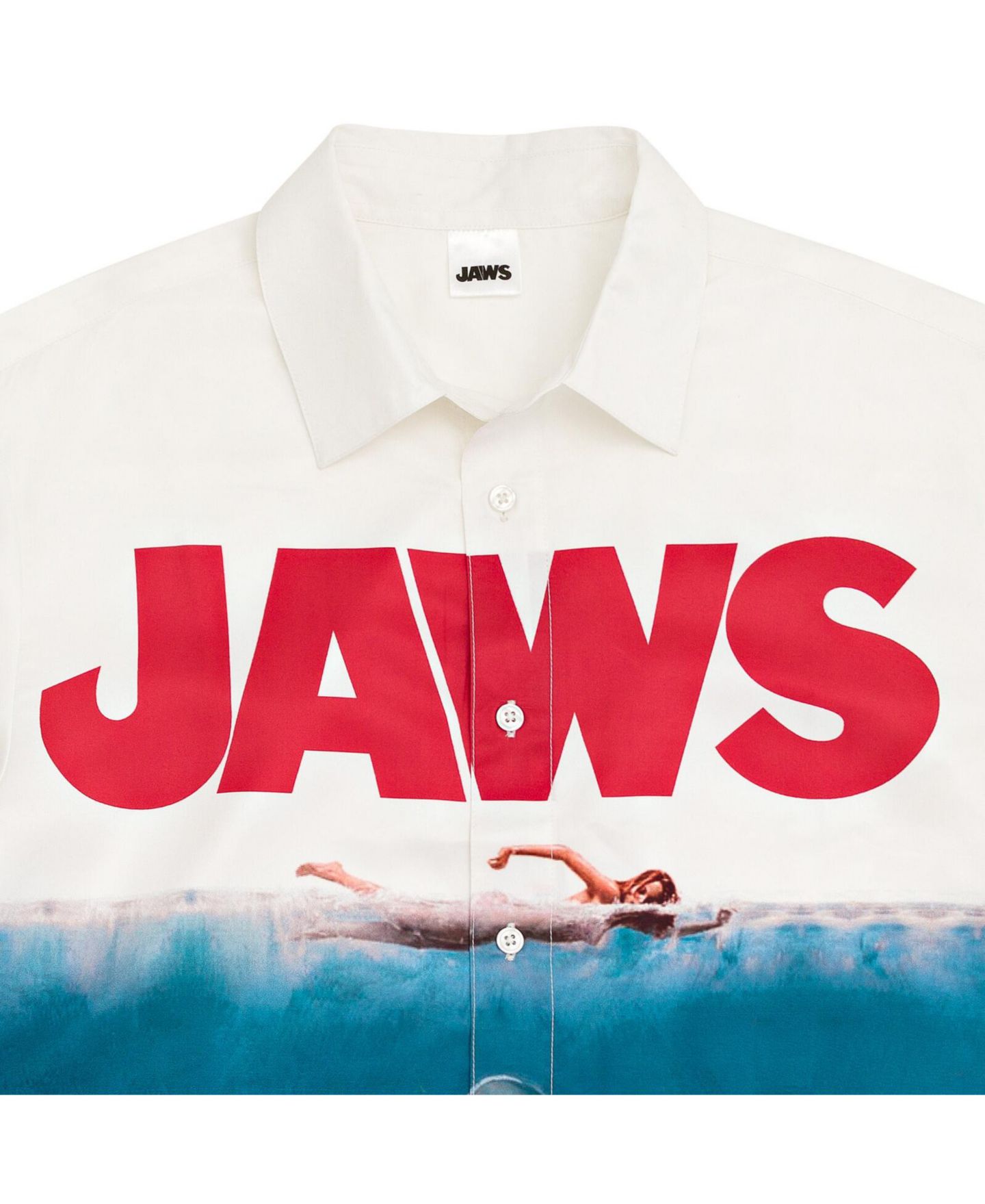Рубашка Jaws Hawaiian Button Down Dress Shirt для мальчиков, цвет: Белый — фото 4