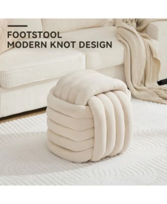 Modern Knot Design Ottoman Stylish and Comfortable