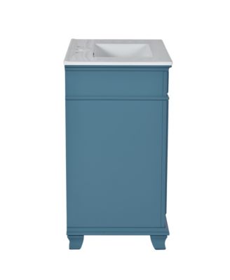 Streamdale 30" Ceramic Sink Vanity Set with Storage Shelf and Cabinet