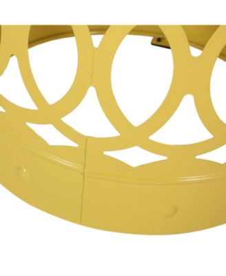 Streamdale Modern Minimalist Side Table Set with Iron Cut Design