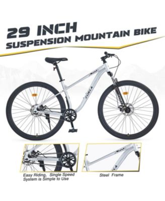 Streamdale 29 Inch Wheels Single Speed Mountain Bike, for Men Women Boys and Girls, Front Suspension,Steel Frame