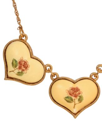 Enamel Multi Heart Collar Necklace