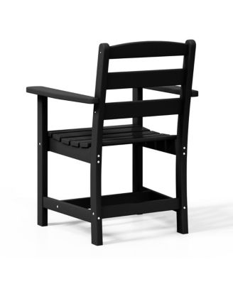 Outdoor HDPE Patio Classic Dining Arm Chair