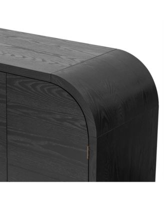 4-Door Sideboard with Rounded Corners