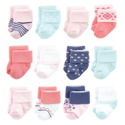 Cotton Rich Baby Terry Socks 24-Pack Bundle