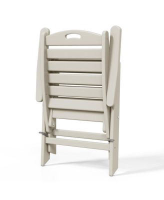 HDPE Adjustable Highback Folding Patio Dining Chair