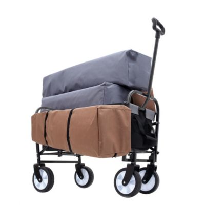 Streamdale Multi-Use Collapsible Wagon with Liners, for Beach, Camping, and Groceries