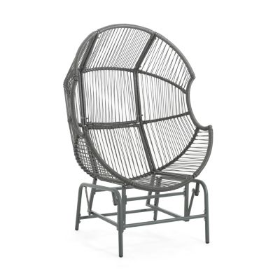 Streamdale Palos Outdoor Wicker Glider Chair - Dark Gray