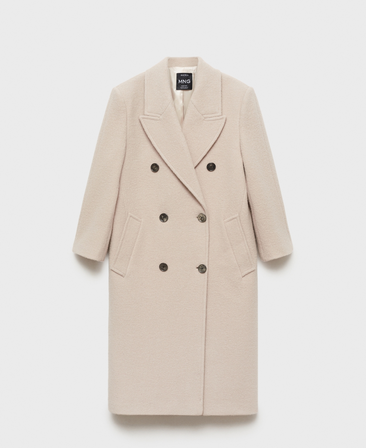 MANGO WOMEN'S STRUCTURED VIRGIN WOOL COAT 