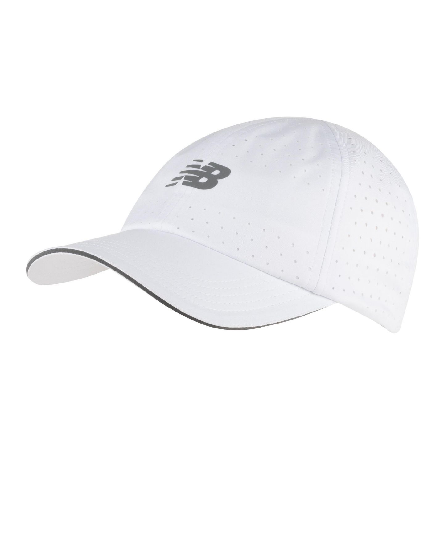 Мужской головной убор New Balance Flying Logo 6-Panel Pro Run Hat, цвет: Белый — фото 1