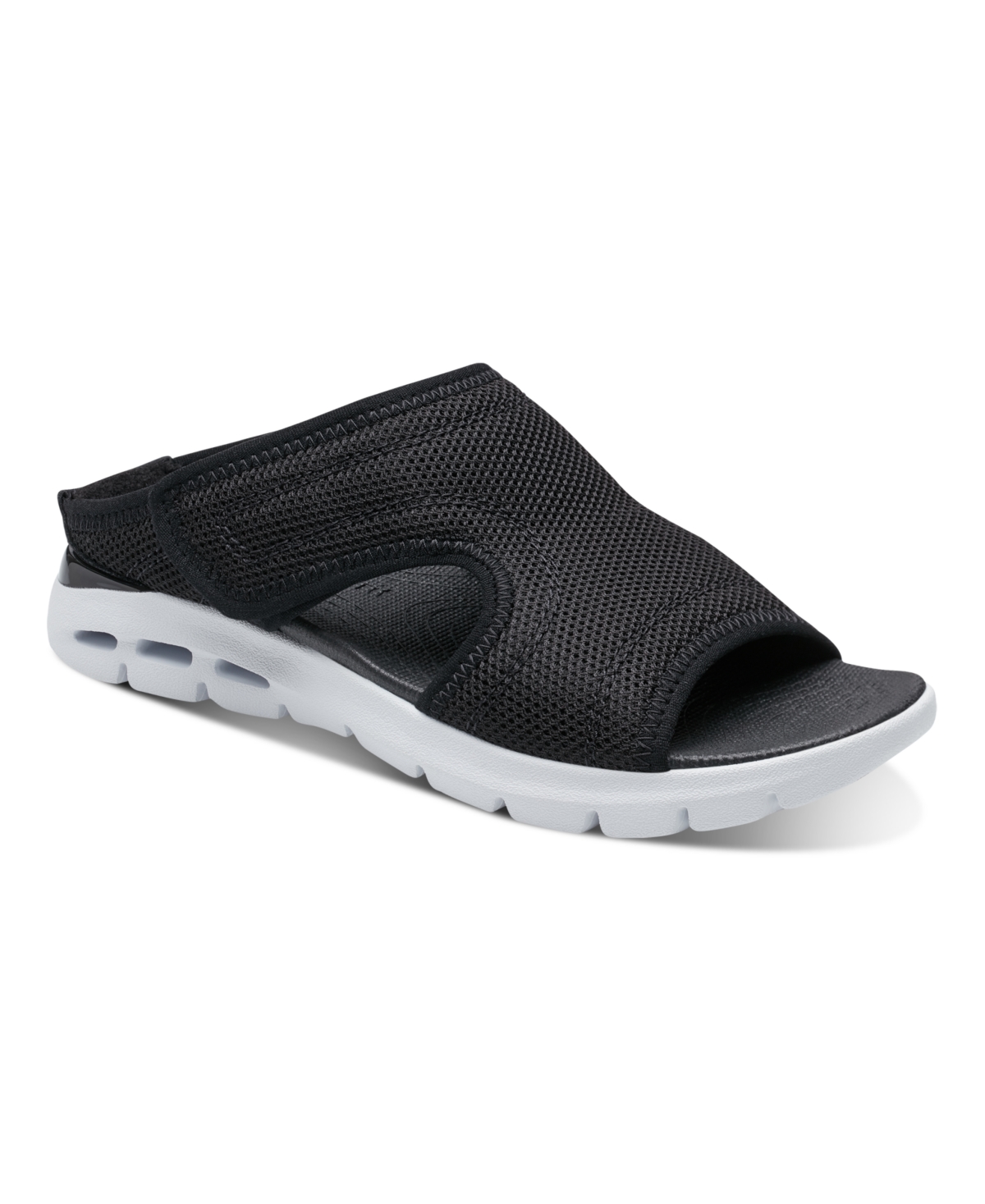 Shop Easy Spirit Women's Taniya Lightweight Slip-on Sandals In Black
