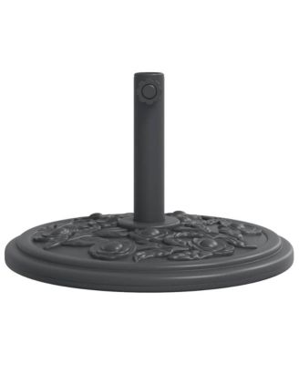 Parasol Base Black Polyethene and concrete Medium Parasol Base