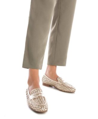 Carmela Leather Collection Women's Braided Flats by Xti