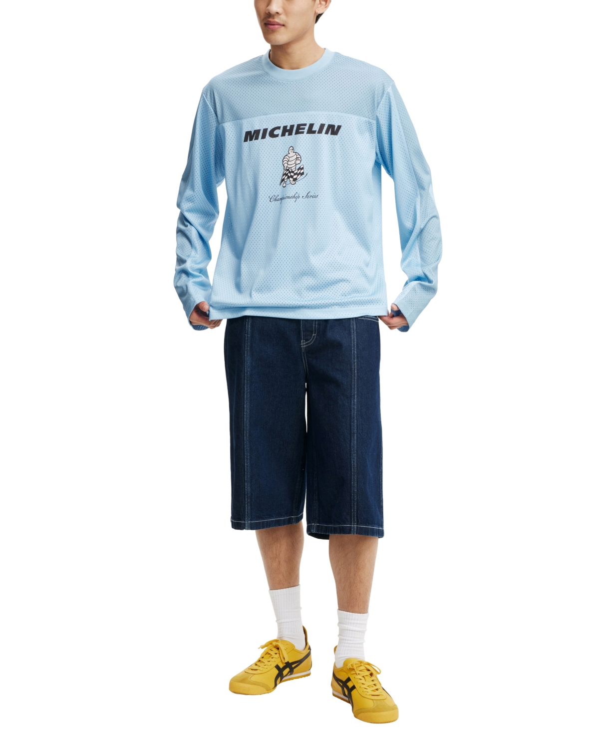 COTTON ON MEN'S MICHELIN BMX JERSEY T-SHIRT 