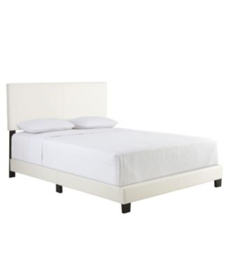 Florence Leatherette Upholstered Platform Bed Frame with Adjustable Headboard - Boyd Sleep