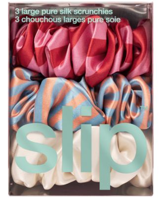 3-Pc. Pure Silk Large Scrunchies Set