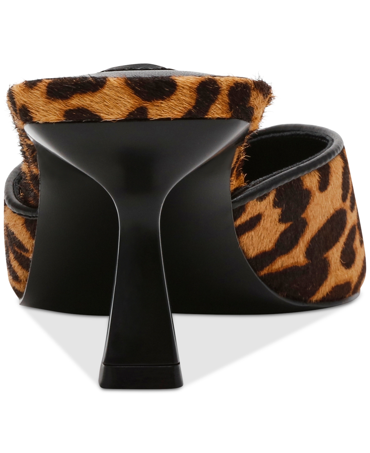 Steve Madden Mod-a Mid-heel Dress Mules In Leopard Multi