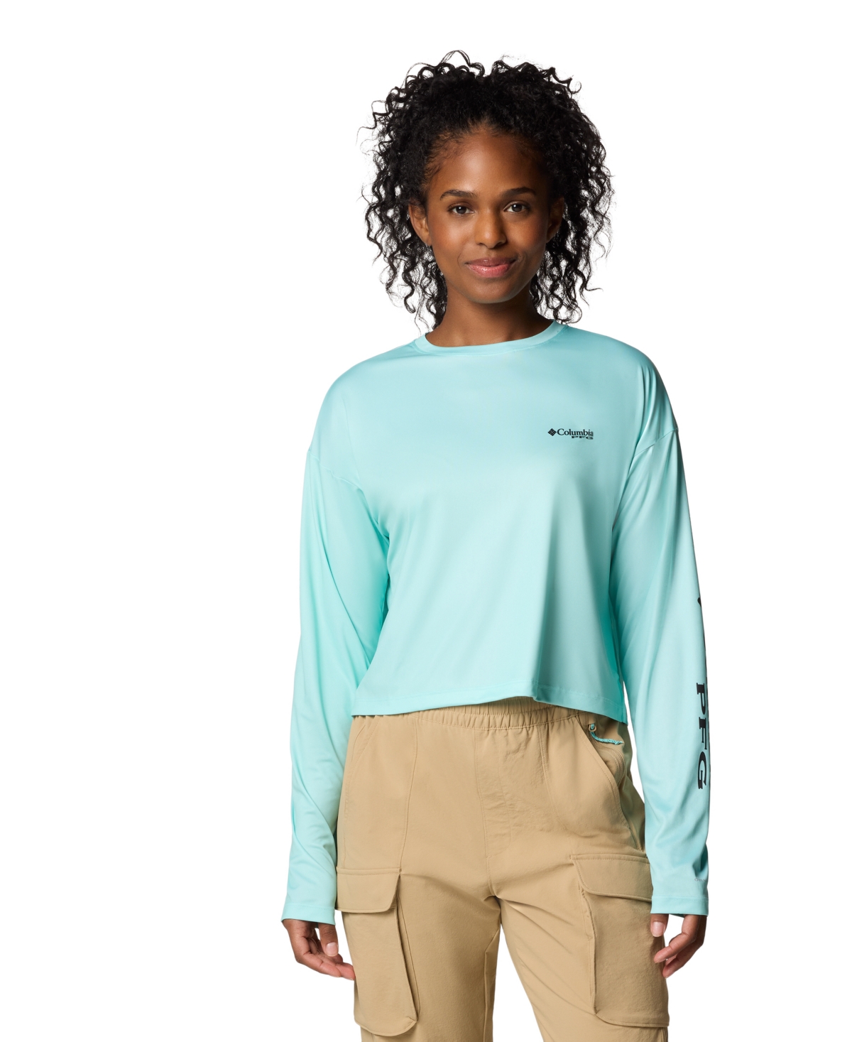 Women's Tidal Light Pfg X Bentley Long Sleeve Top - Gulf Stream