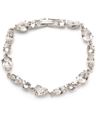 【GIVENCHY】ミックスカット クリスタルブレスレット★ Givenchy Mixed Cut Crystal All-Around Flex Bracelet - Macy's