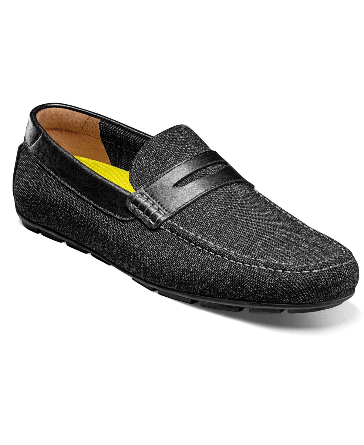 Men's Motor Knit Moc Toe Penny Loafer - Navy multi