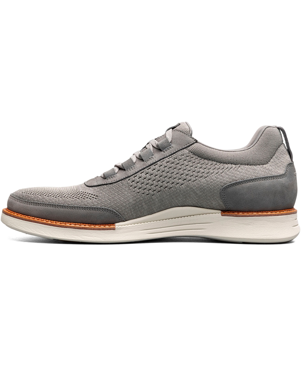 Florsheim Men's Launch Knit Elastic Lace Slip On Sneaker In Gray