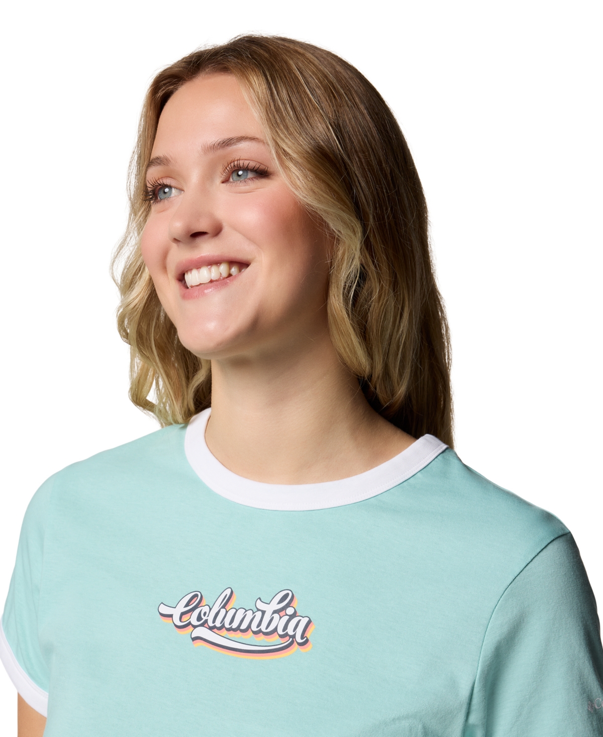 Shop Columbia Women's Rolling Bend Graphic Ringer Top