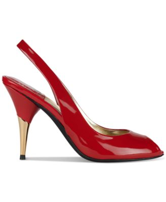 Women's Charis Peep-Toe Slingback Pumps